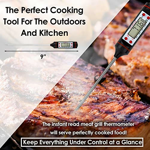 Best Pirce π AMZ BBQ CLUB Grilling Accessories - Silicone BBQ Gloves, Food Grade Meat Claws, Digital Grilling Thermometer | BBQ Set For Cooking Grilling Barbecue Roasting Baking Open Flame β - Image 4