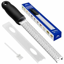 Best Sale 🥰 Sunivaca Zester, Lemon Zester Tool, Citrus Zester Grater with Handle, Parmesan Cheese Grater, Sharp Fine Premium Stainless Steel Blade Heavy Duty, Dishwasher Safe Sv2107 🛒