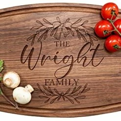 New 🎉 Personalized Cutting Boards, Laser Engraved Customizable Cutting Board, Handmade Custom Wooden Kitchen & Chopping Board, Unique Wedding, ❄ Christmas, Housewarming, Anniversary, Home Decor Gift ✨