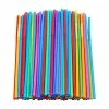 Buy 🌟 CVNDKN 200 Pcs Colorful Plastic Long Flexible Straws.(0.23'' Diameter And 10.2" Long) 🥰