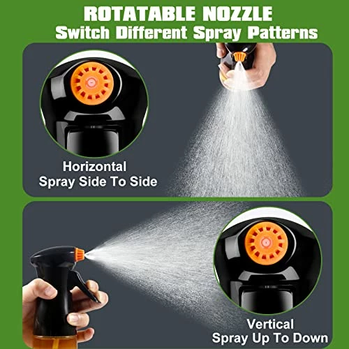 Coupon π€© MUOOMU Oil Sprayer For Cooking, Upgraded Olive Oil Sprayer Bottle, Air Fryer Accessories, Oil Mister For Air Fryer, 7oz/200ml Oil Vinegar Spritzer, Kitchen Gadgets For Salad, BBQ, Roasting (Black) π - Image 4