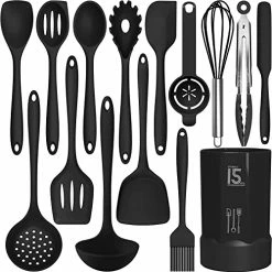 Brand new 🎁 AOTHOD Silicone Cooking Utensils Set - 446°F Heat Resistant Kitchen Utensils,Turner Tongs,Spatula,Spoon,Brush,Whisk,Kitchen Utensil Gadgets Tools Set For Nonstick Cookware,Dishwasher Safe (BPA Free) Khaki 🥰