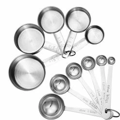 Deals ✨ Accmor 11 Piece Stainless Steel Measuring Spoons Cups Set, Premium Stackable Tablespoons Measuring Set For Gift Dry Liquid Ingredients Cooking Baking 🥰