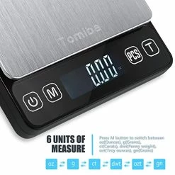 Buy 😍 Digital Touch Pocket Scale 0.01oz - Tomiba 3000g Small Portable Electronic Precision Scale (0.1g) Resolution 2 AAA Batteries Included 💯