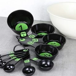 Best Pirce 🎁 Chef Craft Easy To Ready Plastic Measuring Cup Set, 10 Piece Set, Green 😀