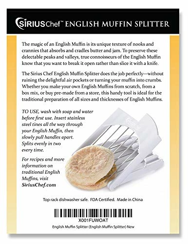 Discount π€© Sirius Chef English Muffin Splitter For Biscuit And Crumpets, Useful Kitchen Tool β - Image 4