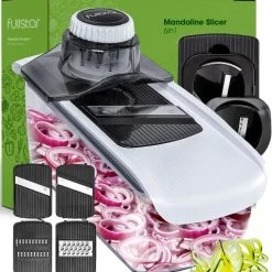 Best deal 🎉 Fullstar 6-in-1 Mandoline Slicer For Kitchen, Cheese Grater, Vegetable Spiralizer And Veggie Slicer For Cooking & Meal Prep (Kitchen Gadgets Organizer & Safety Glove Included) 🧨
