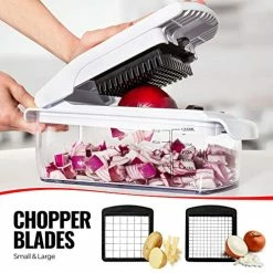 Cheapest 🤩 Fullstar 9-in-1 Deluxe Vegetable Chopper Kitchen Gifts | Onion Chopper & Dicer | Peeler, Spiralizer, Zoodle Maker, Lemon Squeezer, Egg Slicer & Seperator- Ultimate Kitchen Gadge 🧨