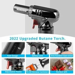 Cheap 😀 Sondiko Butane Torch With Fuel Gauge S907 ⭐
