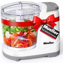 Buy 🌟 MUELLER HOME Mueller Electric Food Chopper, Mini Food Processor, 3-cup Mini Chopper, Meat Grinder, Mix, Chop, Mince And Blend Vegetables, Fruits, Nuts, Meats, Stainless Steel Blade, White 🥰
