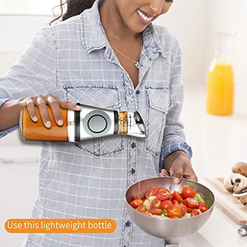 Top 10 ✔️ Erduoduo Oil Dispenser Bottle For Kitchen,Olive Oil Dispenser,Superior Glass Oil And Vinegar Dispenser With Measuring,8.5 Oz Wide Opening Oil Dispenser Bottle For Kitchen, Cooking,BBQ,Salads,Baking Frying ⌛ - Image 6