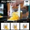 Promo 😀 Cheese Chopper 4-in-1 | Cheese Grater With Handle, Wire And Blade Attachments | Instant Fridge Storage | Up To 2lb Blocks 🥰