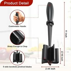 Best deal 😉 PGYARD Meat Chopper, Hamburger Chopper, Premium Heat Resistant Masher And Smasher For Hamburger Meat, Ground Beef, Ground Turkey And More, Nylon Ground Beef Chopper Tool And Meat Fork, Non Stick Mix Chopper Black 🎉