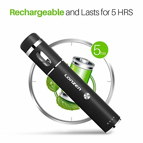 Wholesale π₯ Rechargeable Electric Dry Herb Grinder - LONZEN 2018 Best Design. Crush The Toughest Spice With Heavy Duty Stainless Steel Blades. Clear Glass Dispenser Window. 2 - Year Warranty π - Image 5