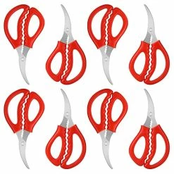 Flash Sale 👍 Calary 8Pcs Seafood Scissors Crab Scissors Seafood Shears Multifunctional Crab Leg Crackers And Tools ✔️