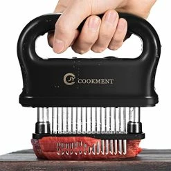 Buy 🛒 Meat Tenderizer With 48 Stainless Steel Ultra Sharp Needle Blades, Kitchen Cooking Tool Best For Tenderizing, BBQ, Marinade By JY COOKMENT ✨