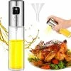 Cheapest 🎁 LayYun Olive Oil Sprayer Dispenser For Cooking, Food-grade Glass Oil Spray Transparent Vinegar Bottle Oil Dispenser 100ml For BBQ/Making Salad /Baking /Roasting /Grilling /Frying Kitchen White 🎁
