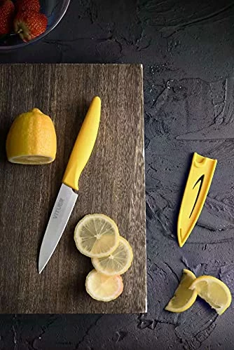 Buy π₯° Paring Knife, Vituer 8PCS Paring Knives (4 Knives And 4 Knife Cover), 4 Inch Peeling Knife, Fruit And Vegetable Knife, Ultra Sharp Kitchen Knives, German Steel, PP Plastic Handle π€© - Image 2