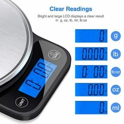 Budget 👏 Nicewell Food Scale, High Accurate Digital Kitchen Scale With Pastry Mat, Scale Measures In Grams And Ounces 6kg 13lbs Max , With Premium Stainless Steel Platform And Large Backlit Display Silver ⭐