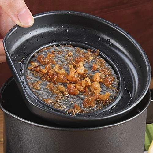 Deals π Bacon Grease Container With Strainer, Ourokhome 1.3L / 5.2 Cup Kitchen Used Cooking Oil Storage Can Grease Keeper With Fine Mesh Filter And Lid For Fat, Hot Frying Oil (Black) π₯° - Image 5