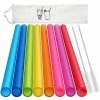 Best reviews of 👏 HIWARE 8 Pcs Extra Wide Reusable Smoothie Straws & Boba Straws With 1 Bag & 2 Brushes - Multicolor Big Jumbo Straws, BPA FREE Large Plastic Straws For Smoothies, Bubble Tea(Tapioca, Boba Pearls), Milkshakes ❤️