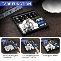 Wholesale 👍 THINKSCALE Milligram Scale, 50g/0.001g Digital Jewelry Scale, Micro Gram Scale For Powder, Medicine, Gold, Gem, Reloading, Mg Scale 6 Units, Tare, Cal Weight Included ❤️