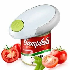 Coupon 😀 Electric Can Opener, Automatic Can Openers Electric Smooth Edge, Portable Safe And Easy To Operate Can Opener Electric For Seniors White 🤩