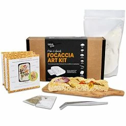 Best deal ✨ Global Grub DIY Focaccia Art Kit - Personalized Focaccia Bread. Kit Includes Flour, Yeast, Italian Seasoning, Flakey Sea Salt, Food Tweezers, Focaccia Art Gallery Inspo, Step-by-Step Instruction 😉