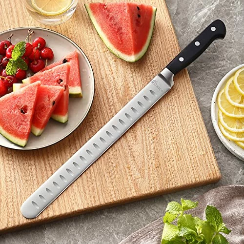 Cheapest π MAIRICO Ultra Sharp Premium 11-inch Stainless Steel Carving Knife - Ergonomic Design - Best For Slicing Roasts, Meats, Fruits And Vegetables π - Image 5