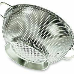 Top 10 ⭐ Priority Chef PriorityChef Colander, Stainless Steel Kitchen Strainer For Washing Rice, Pasta And Small Grains, 3 Q 🔔