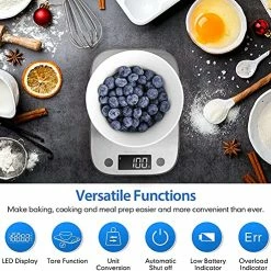 Deals ✨ SIMPLETASTE Digital Food Kitchen Scale, Measures In Grams And Ounces For Baking, Cooking, Weight Loss For Healthy Diet, 304 Stainless Steel, Batteries Included 🤩