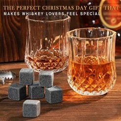 Deals 🛒 Oaksea 🎂 Birthday Gifts For Men, Whiskey Stones Rocks Chilling Gifts Set With Whiskey Glasses, Gift For Anniversary ❄ Christmas For Dad Him Husband Boyfriend Brother, Cool Bourbon Scotch Cocktail Set Gift 🔔