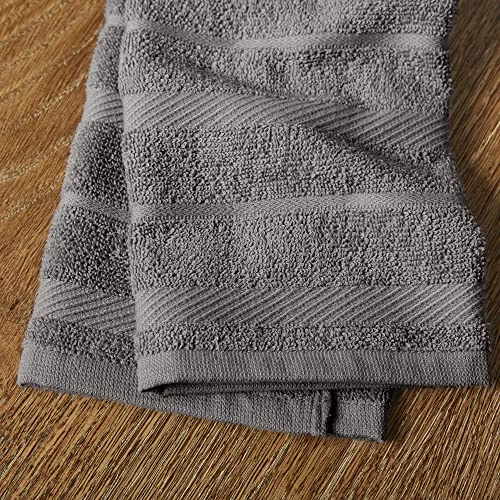 Top 10 π KitchenAid Albany Kitchen Towel 4-Pack Set, Charcoal Grey/White, 16"x26" π - Image 4